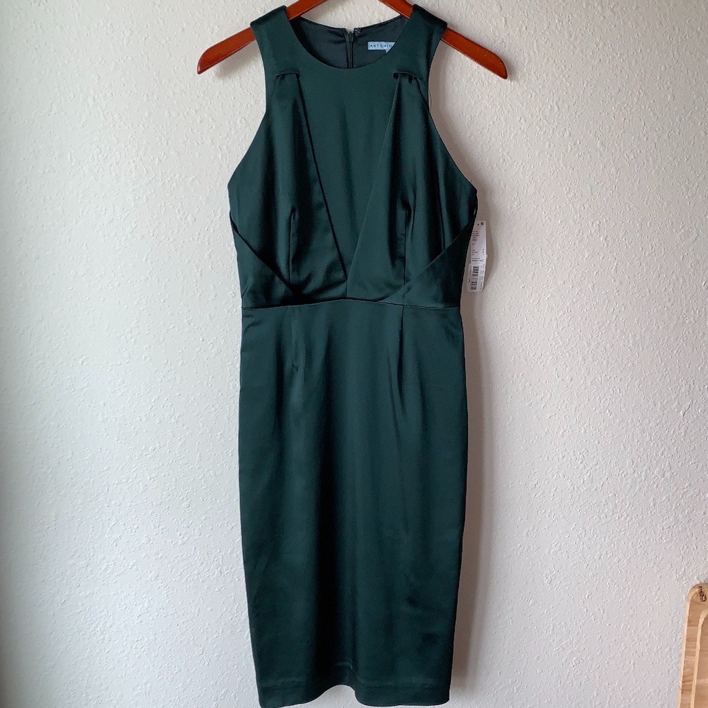 Antonio Melani forest green dress NWT